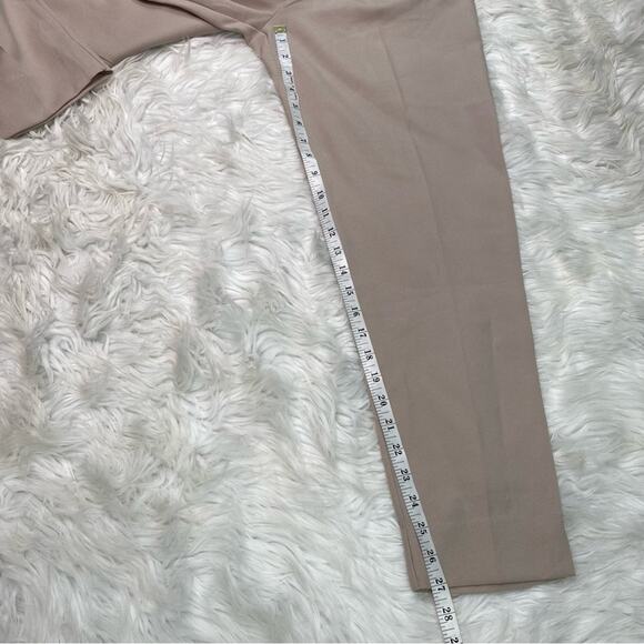 She & Sky Belted Slim Fit Paperbag Waist Trousers Taupe Size M NWT Wantable - Picture 7 of 11